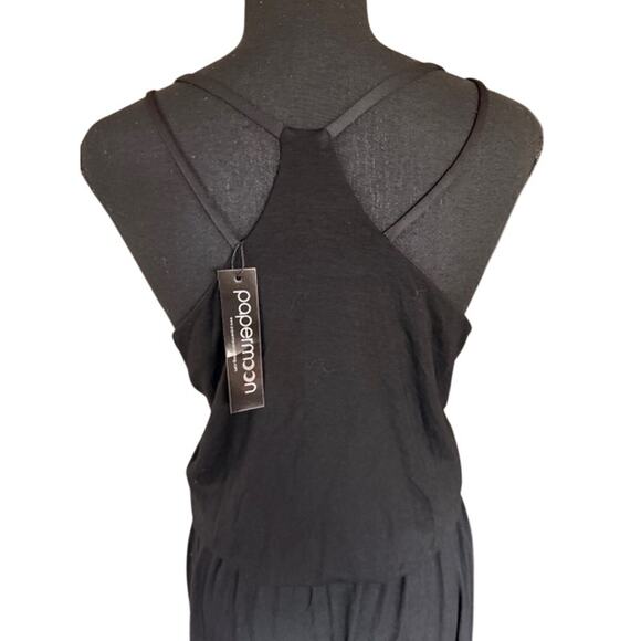 Papermoon Black Sleeveless Maxi Dress Women’s L NWT - Picture 4 of 5